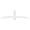 Ekena Millwork Bellingham Architectural Grade PVC Gable Bracket, 96"W x 28"H x 4"D x 6"F, 7/12 Pitch GBP096X28X0406BEL00 - alternate 2